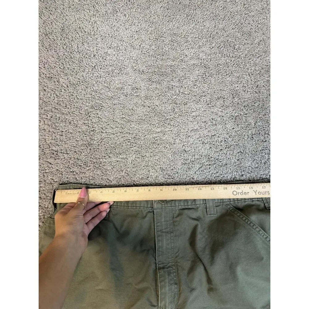 Carhartt Shorts Mens 38 Green Cargo Cotton Canvas Pockets 8 In Inseam Outdoors